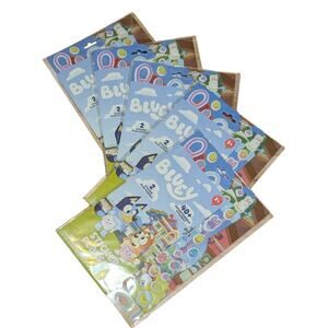 Bluey Sticker Playset 5PK, 2 Scenes 40+ Stickers Kids Activity Repositionable 3+